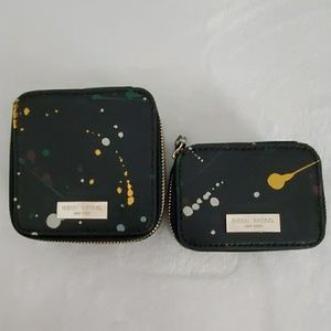 Henri Bendel pillbox & travel jewelry box